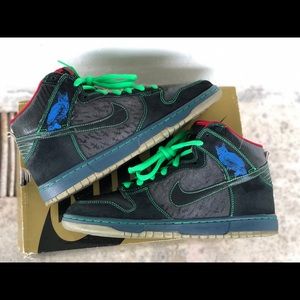NIKE SB DUNK HIGH “ TWIN PEAKS “ 2008 NO BOX